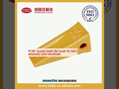 PC60 kova dişleri Mini ekskavatör parçası için düz diş toptan