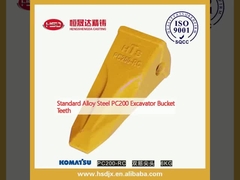 Standart alaşımlı çelik PC200 kazıcı kova dişleri
