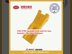 SY60 SY100 Sany Excavator Ultra Wear Resistance için kazıcı diş noktası