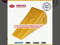 PC120 Premium Ekskavatör için Düz dayanıklı kova dişleri 24 saatlik çevrimiçi hizmet
