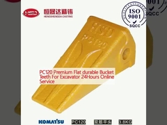 PC120 Premium Ekskavatör için Düz dayanıklı kova dişleri 24 saatlik çevrimiçi hizmet