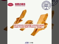 JCB 53103205 53103208 53103209 Tekerlekli yükleyici kova dişleri verimlilik tasarımı