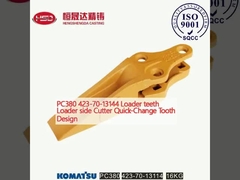PC380 423-70-13144 Yükleyici dişleri Yükleyici yan kesicisi Hızlı değişken diş tasarımı