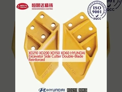 XD210 XD200 XD150 XD60 HYUNDAI Kazı makinesi yan kesicisi Çift bıçaklı güçlendirilmiş