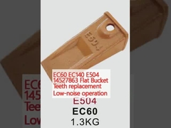 EC60 EC140 E504 14527863 Düz kova dişleri değiştirme Düşük gürültülü çalışma
