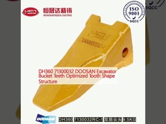 DH360 71300032 DOOSAN Ekskavatör kova dişleri Optimize edilmiş diş şekli yapısı