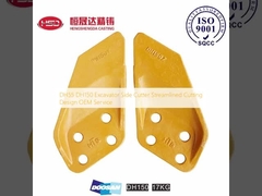 DH55 DH150 Kazı makinesi yan kesicisi düzleştirilmiş kesim tasarımı OEM hizmeti