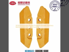 SK260-8 Kavga makinesi kovası koruyucusu Çetin koşullar için çift kalınlıklı takviye