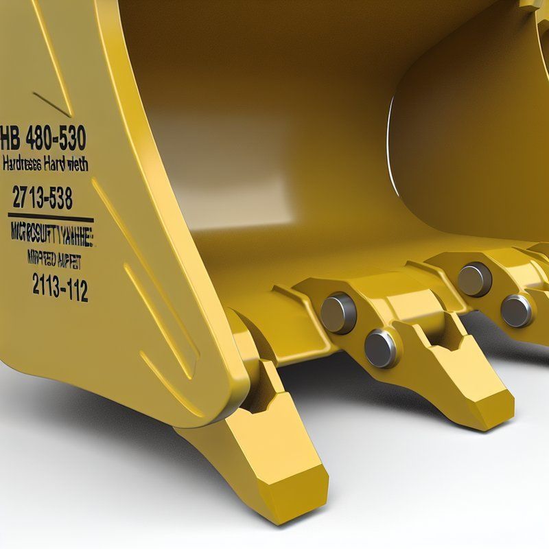 HB 480-530 Hardness Excavator Bucket Teeth with Standard Width and 2713-1218 Adapter for Heavy-Duty Excavation Applications