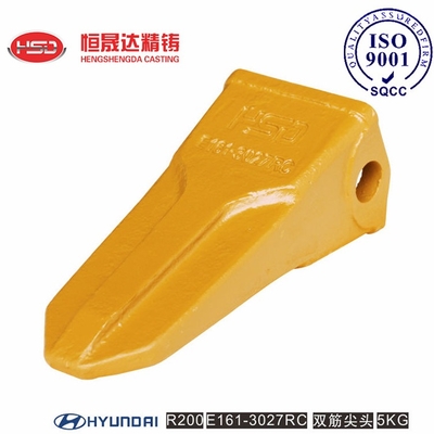 R200 R210 R210RC E161-3027RC 61N6-31310 Çarpışmaya dayanıklı kova dişleri düz